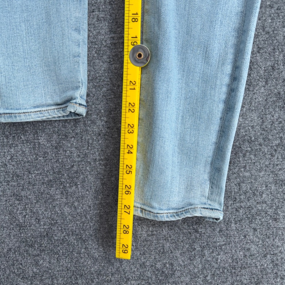 JEN 7 Women's Jeans Ankle Skinny Light Wash Embroidered Floral Size 4 - Picture 7 of 7
